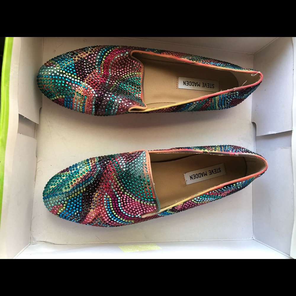 Steve Madden brilliantly jeweled flats